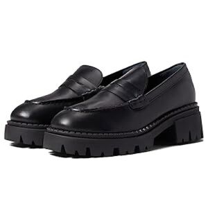 New Free People Women's Lyra Lug Sole Loafer, Black Size 7